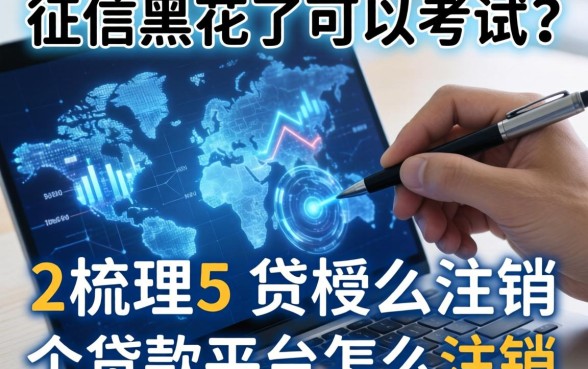 征信黑花了可以考试吗，梳理5个贷款平台怎么注销