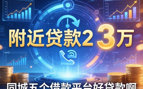 附近贷款2到3万电话，同城五个借款平台好贷款啊