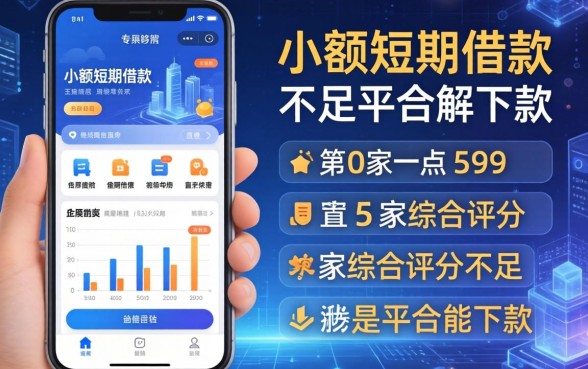 小额短期借款的app，解答五家综合评分不足平台能下款