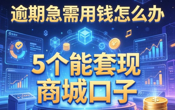 有逾期急需用钱怎么办，例举5个能套现的商城口子