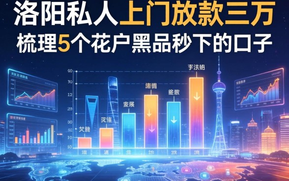 洛阳私人上门放款三万，梳理5个花户黑户秒下的口子