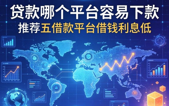 贷款哪个平台容易下款，推荐五个借款平台借钱利息低
