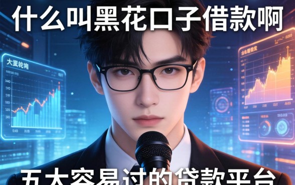 什么叫黑花口子借款啊，五大容易过的贷款平台