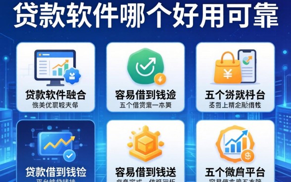贷款软件哪个好用可靠，介绍五个容易借到钱的平台