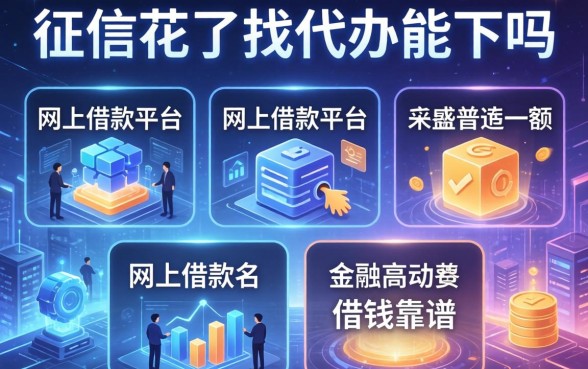 征信花了找代办能下吗，介绍五个网上借款平台借钱靠谱