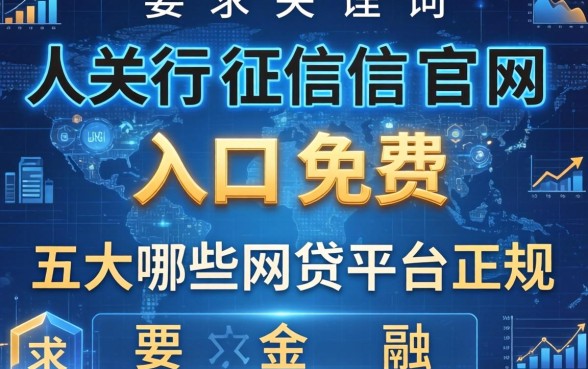 人行征信官网入口免费，五大哪些网贷平台正规