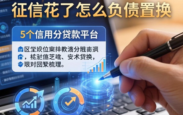 征信花了怎么负债置换，梳理5个信用分贷款平台