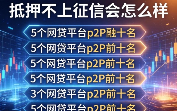 抵押不上征信会怎么样，整合5个网贷平台p2p前十名