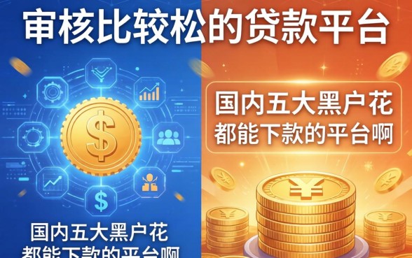 审核比较松的贷款平台，国内五大黑户花都能下款的平台啊