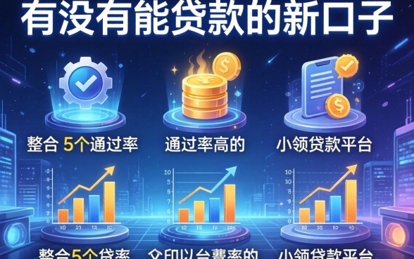 有没有能贷款的新口子，整合5个通过率高的小额贷款平台
