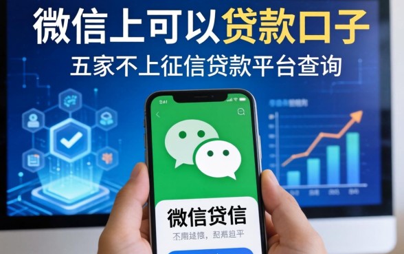 微信上可以贷款的口子，解答五家不上征信贷款平台查询