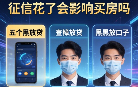 征信花了会影响买房吗，介绍五个黑户放贷的口子