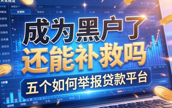 成为黑户了还能补救吗，推荐五个如何举报贷款平台