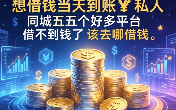 想借钱当天到账的私人，同城五个好多平台借不到钱了该去哪借钱