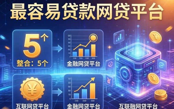 最容易贷款的网贷平台，整合5个互联网金融网贷平台