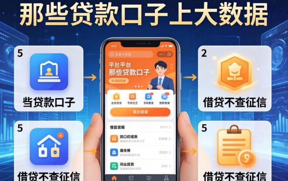 那些贷款口子上大数据，例举5个平台借钱不查征信