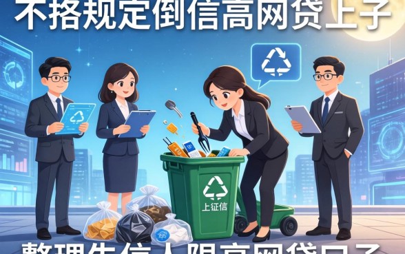 不按规定倒垃圾上征信，整理五个失信人限高网贷口子