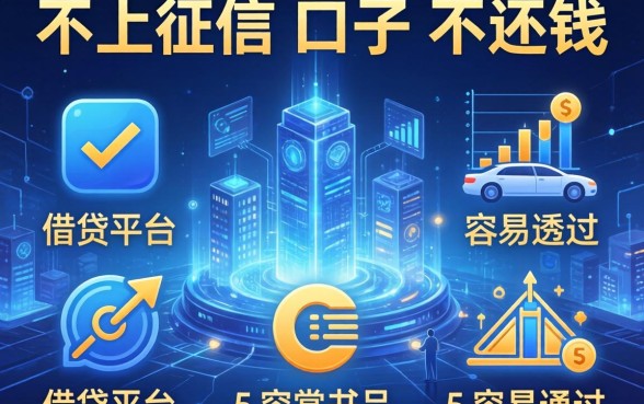不上征信的口子不还钱，例举5个借钱平台容易通过的