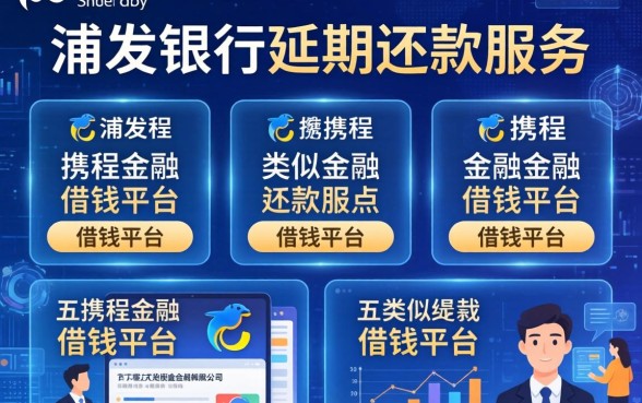 浦发银行延期还款服务，分析五个类似携程金融的借钱平台