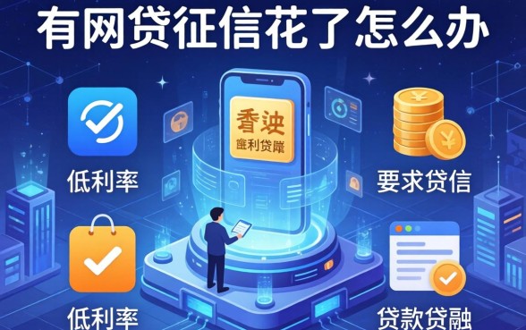 有网贷征信花了怎么办，例举5个低利率的贷款软件