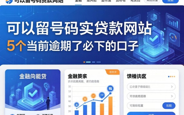可以留号码的贷款网站，归纳5个当前逾期了必下的口子