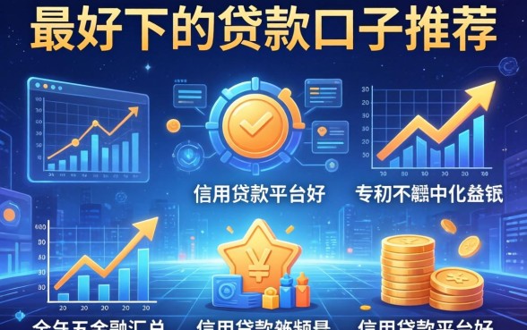 最好下的贷款口子推荐，汇总五个信用贷款平台好