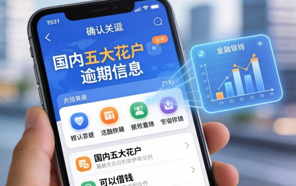 如何确认银行逾期信息，国内五大花户可以借钱的软件