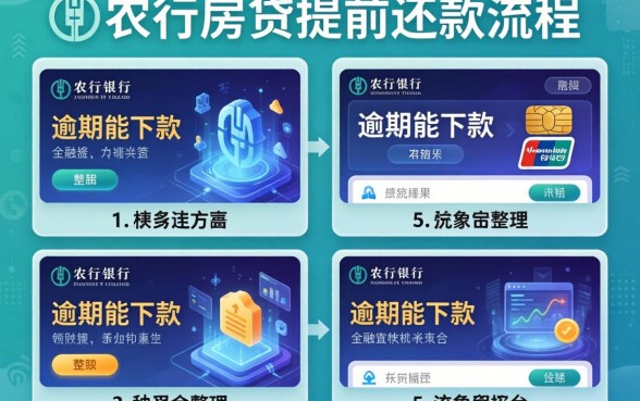 农行房贷提前还款流程，整理五个逾期能下款的平台