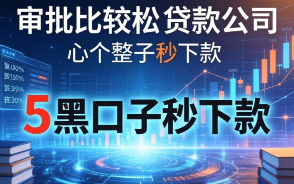 审批比较松的贷款公司，整合5个黑口子秒下款