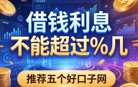 借钱利息不能超过%几，推荐五个好口子网