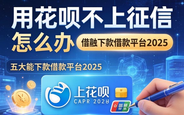 用花呗不上征信怎么办，五大能下款的借款平台2025