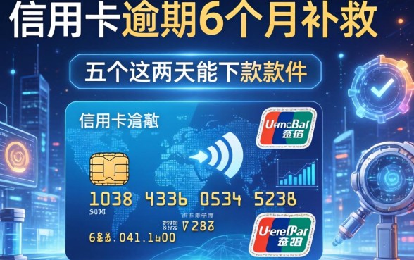 信用卡逾期6个月补救，总结五个这两天能下款的软件