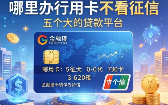 哪里办行用卡不看征信，介绍五个大的贷款平台