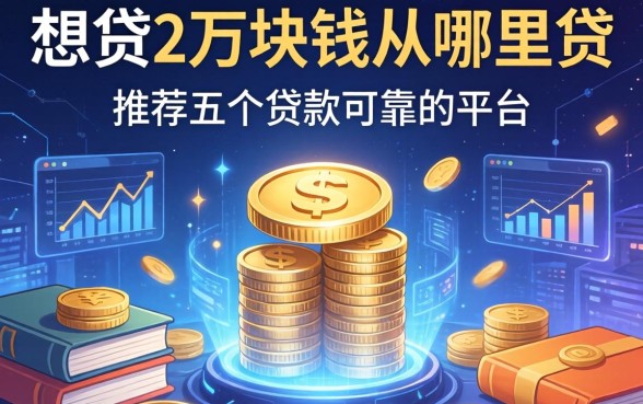 想贷2万块钱从哪里贷，推荐五个贷款可靠的平台