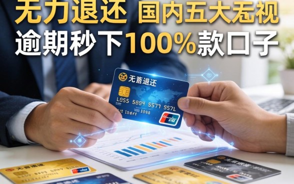 很多人信用卡无力偿还，国内五大无视逾期秒下100%款的口子