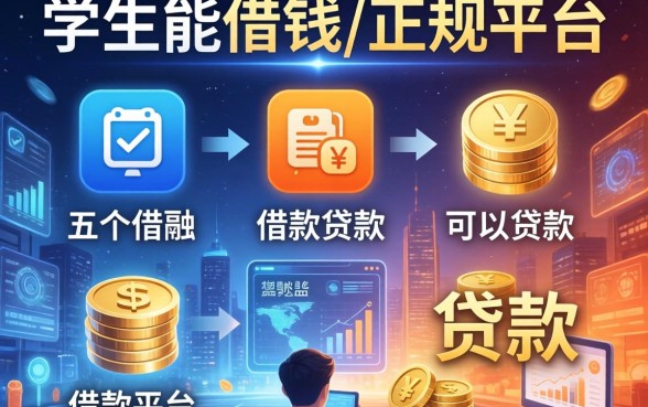 学生能借钱的正规平台，介绍五个借款平台可以贷款