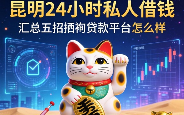 昆明24小时私人借钱，汇总五个招财猫贷款平台怎么样
