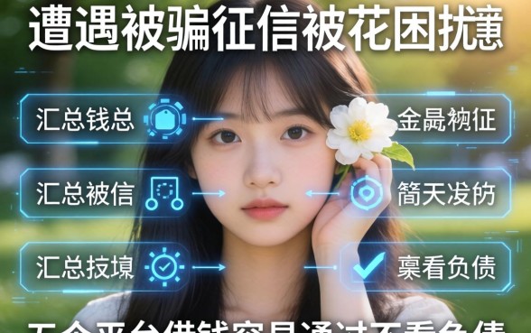 遭遇被骗征信被花困扰，汇总五个平台借钱容易通过不看负债