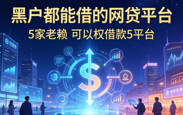黑户都能借的网贷平台，阐述5家老赖可以借款的平台的