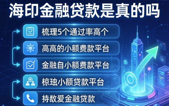海印金融贷款是真的吗，梳理5个通过率高的小额贷款平台
