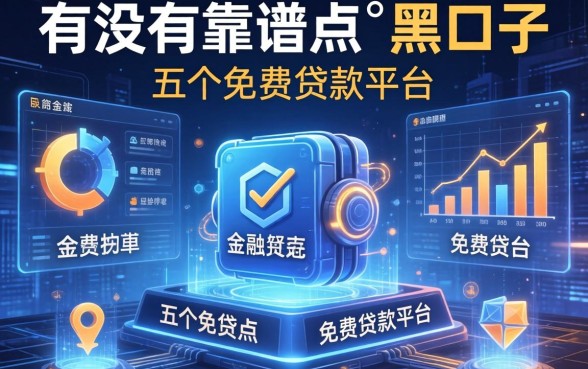 有没有靠谱点的黑口子，介绍五个免费贷款平台