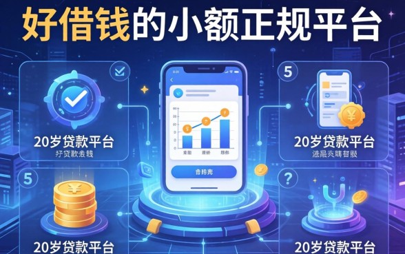 好借钱的小额正规平台，例举5个20岁贷款平台
