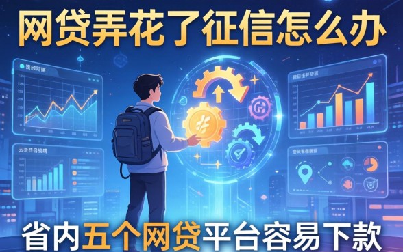 网贷弄花了征信怎么办，省内五个网贷平台容易下款