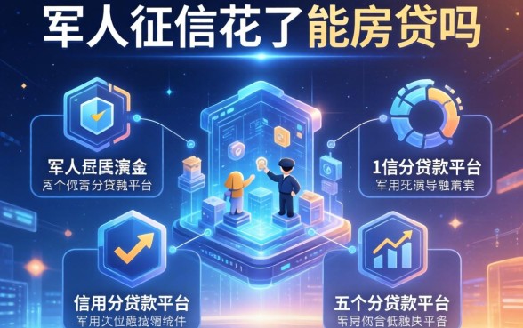 军人征信花了能房贷吗，介绍五个信用分贷款平台