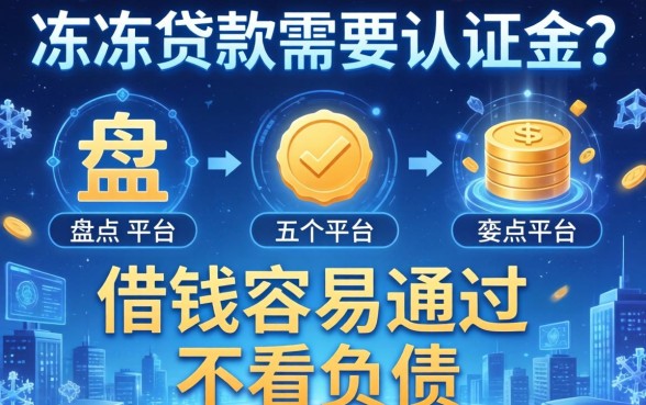 解冻贷款需要认证金吗，盘点五个平台借钱容易通过不看负债