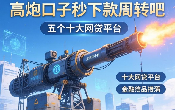 高炮口子秒下款周转吧，介绍五个十大网贷平台
