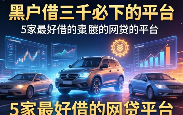 黑户借三千必下的平台，阐述5家最好借的网贷平台