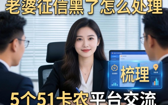 老婆征信黑了怎么处理，梳理5个51卡农平台交流