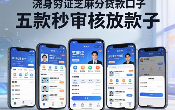 身份证芝麻分贷款口子，探讨五款秒审核放款软件