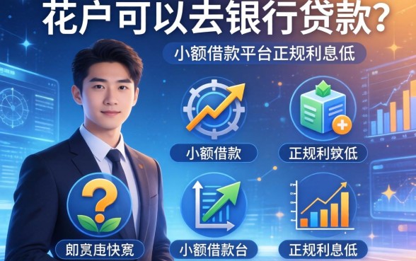 花户可以去银行贷款吗，分享五个小额借款平台正规利息低